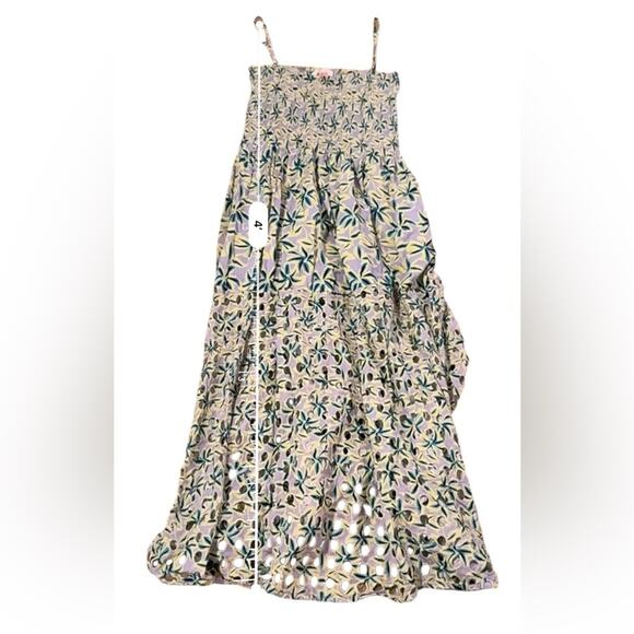 RTR Solid & Striped‎ Kennedy Sleeveless Eyelet Floral Daze Wisteria Midi Dress L - Picture 12 of 12